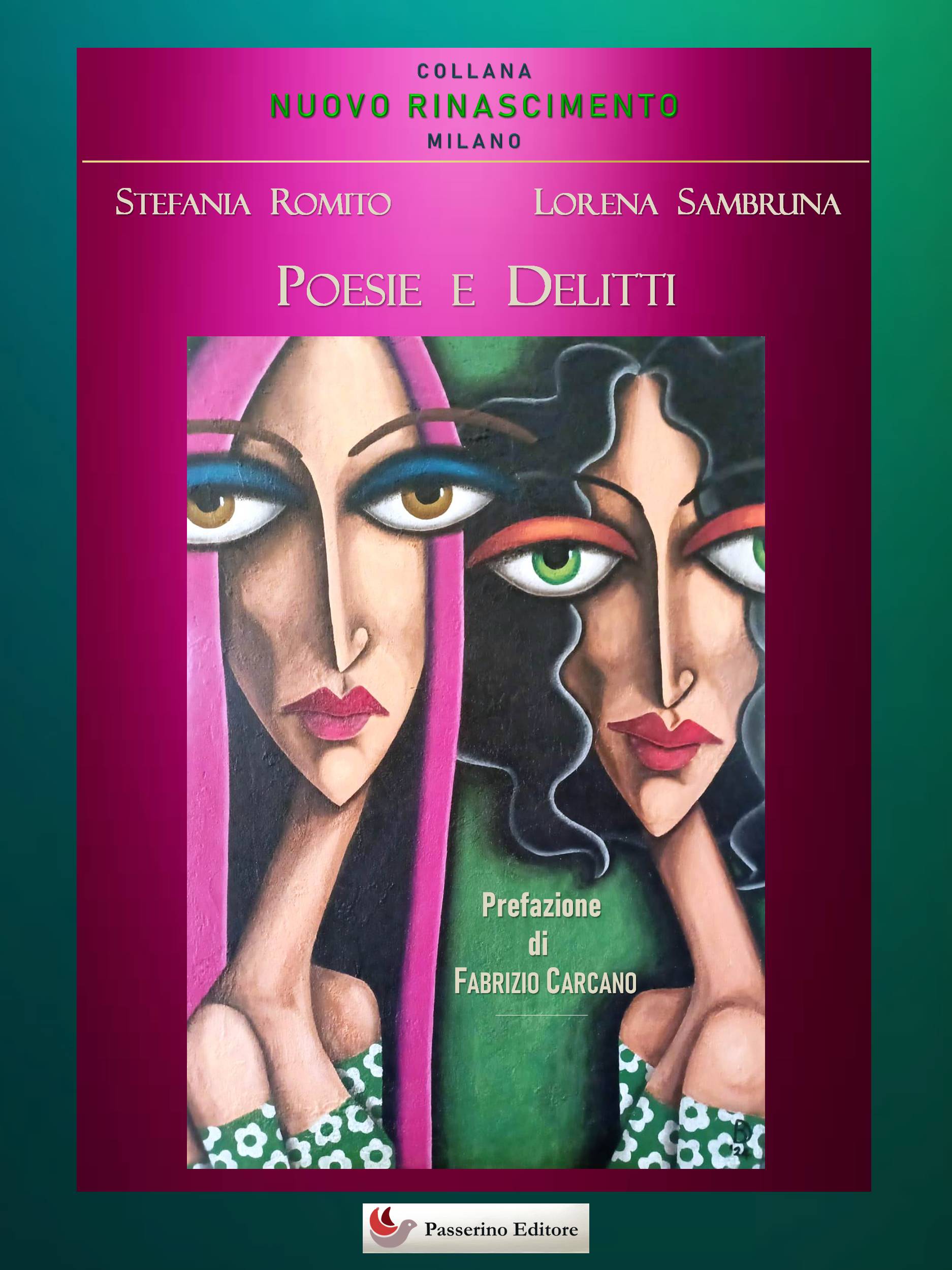 Copertina Poesie e delitti - Stefania Romito e Lorena Silvia Sambruna (Prefazione Fabrizio Carcano)